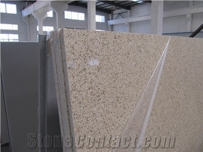 Quartz Stone Slab Ivory Coast