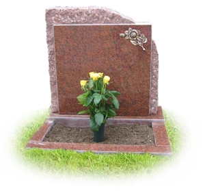Vanga Red Headstone, Vanga Fein Red Granite