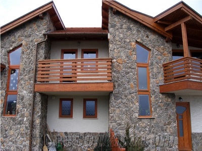 Mossy Decorative Stone for Walls, Silver Grey Gneiss Walls