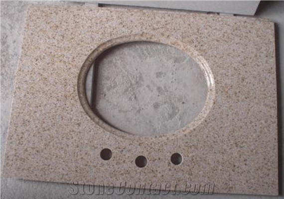 Rustic Yellow Granite Vanity Top