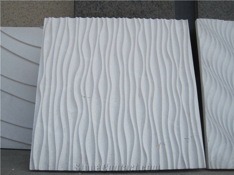 3d Cnc Natural Stone Carving Walling Panel