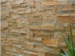 Golden Quartzite Cultured Stone, Golden Yellow Quartzite Cultured Stone