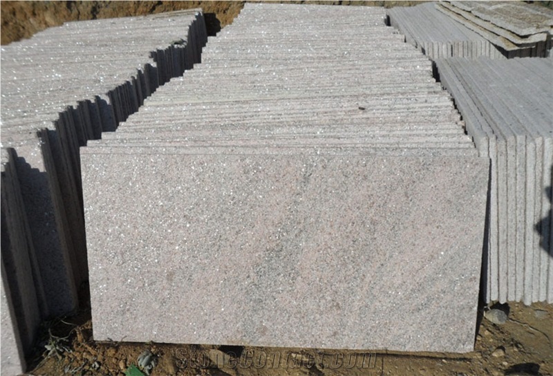 Pink Quartzite Flamed Surface