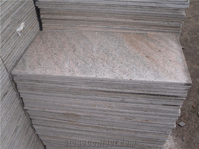 Pink Quartzite Flamed Surface