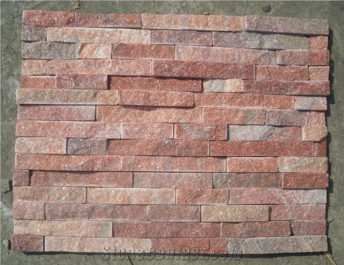 Red Quartzite Cultured Stone
