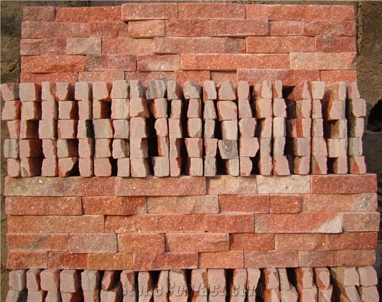 Red Quartzite Cultured Stone