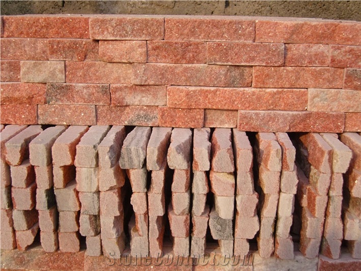 Red Quartzite Cultured Stone