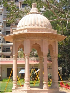 Sandstone Gazebo, Rajpura Pink Sandstone