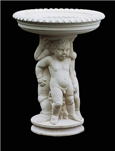 White Sandstone Bird Bath, Agra White Sandstone Garden, Palisade White Sandstone Bird Bath, Agra White Sandstone Garden, Palisade