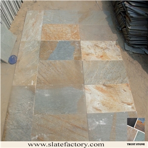 Beige Green Quartzite Wall Tiles