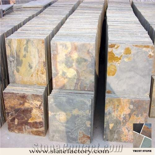 Chinese Multicolor Slate Wall
