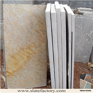 Golden Quartzite Tile, China Yellow Quartzite