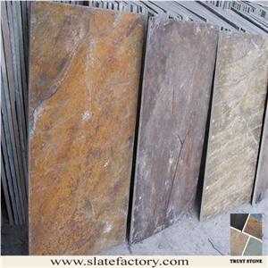 Multi Color Slate Tiles, China Multicolor Slate Building, Walling
