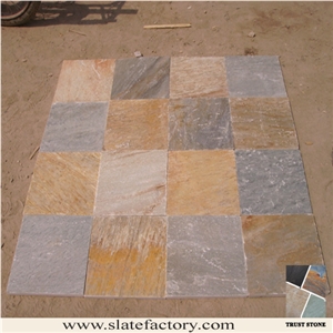 Natural Quartzite Floor Tiles, Multicolor Quartzite Tiles Natural Quartzite Floor Tiles, Multicolor Quartzite Tiles