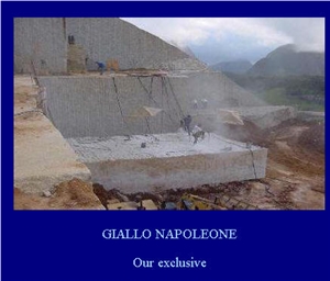 Giallo Napoleone Granite Blocks, Brazil Yellow Granite
