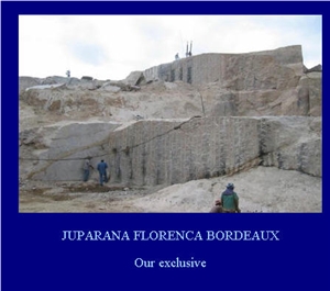 Juparana Florence Bordeaux Granite Block