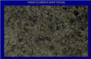 Verde Florence ( New Tunas Green), Green Granite Slabs