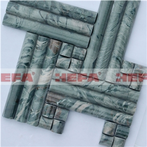 Green Natural Stone Mosaic Wall Tile XMD019J Green Natural Stone Mosaic Wall Tile XMD019J