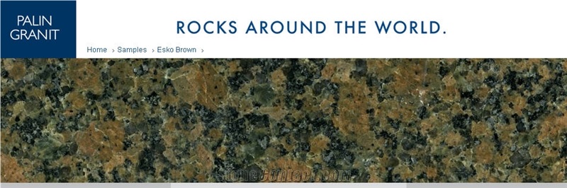 Esko Brown Granite Block, Finland Brown Granite