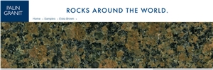 Esko Brown Granite Block, Finland Brown Granite