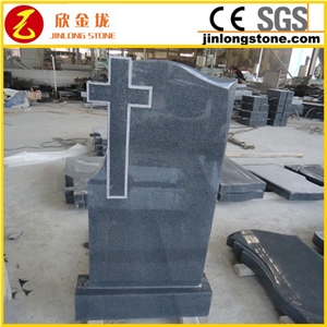 G654 Grey Granite Headstone