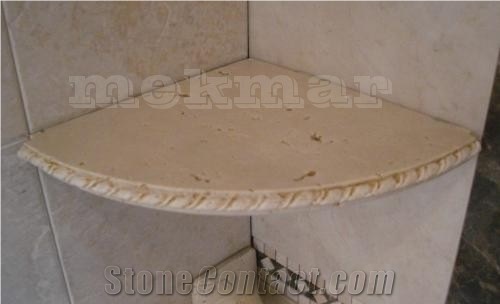 Travertine Soap Dish, Denizli Beige Travertine