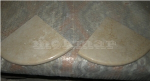 Travertine Soap Dish, Denizli Beige Travertine