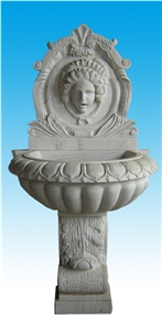 Stone Wall Fountains, White Marble Wall Fountains