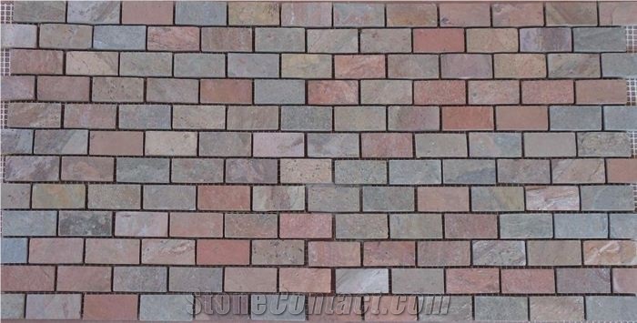 Copper Slate Stone Mosaic