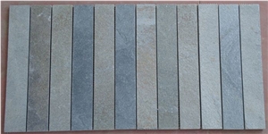 Himachal Green Wall Panel, Quartzite Cultured Stone