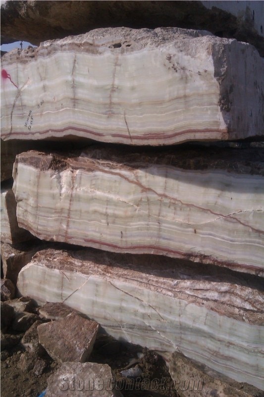 Medium Green Wire Cut Blocks, Medium Green Onyx Block