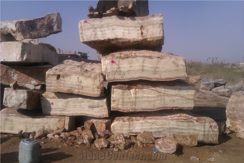Medium Green Wire Cut Blocks, Medium Green Onyx Block