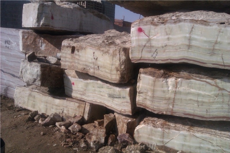 Medium Green Wire Cut Blocks, Medium Green Onyx Block