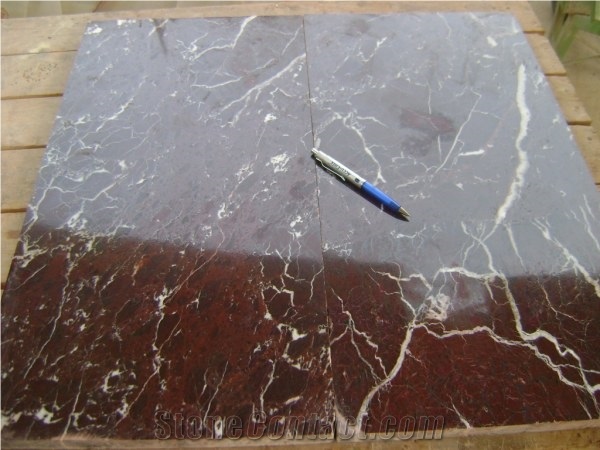 Red Marble Tiles, Red Zebra Marble