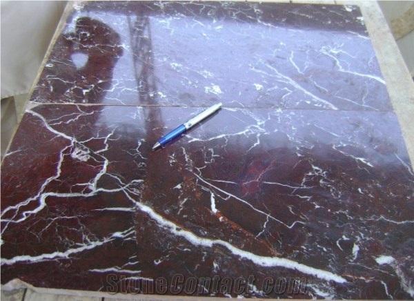 Red Marble Tiles, Red Zebra Marble