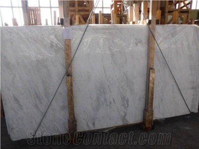 Volakas White Marble Slabs & Tiles, Polished Marble Floor Tiles, Wall Covering Tiles