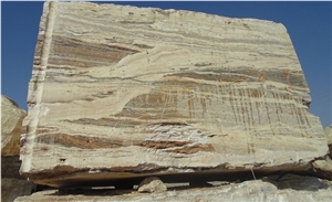 Brown Onyx Block, Pakistan Brown Travertine