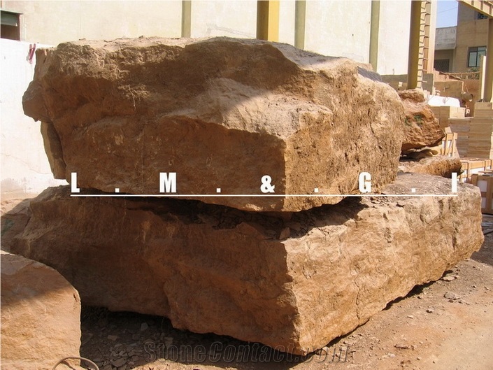 Indus Gold Limestone Block, Pakistan Yellow Limestone