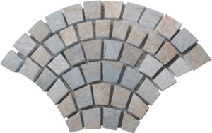 Quartzite Crazy Paving on Mesh