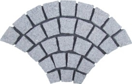 Slate Crazy Paving on Mesh, Beige Slate Cobble, Pavers