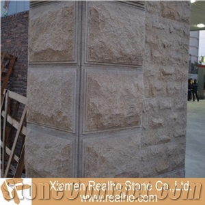 G682 Rustic Yellow Mushroom Stone, G682 Yellow Granite Mushroom Stone
