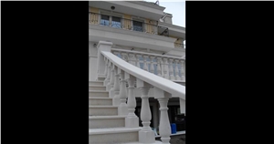 Balustrades in Limestone Vratza Beige