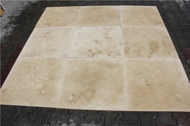 Denizli Light Travertine Slabs, Turkey Beige Travertine
