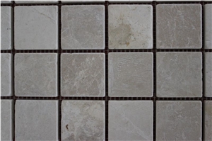 Bottocino Beige Marble Tumbled Mosaic