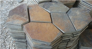 Copper Rust Slate Flagging