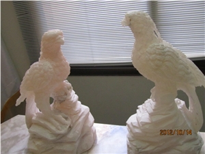 Persian White Alabaster Carved Artifact