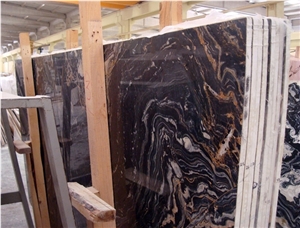 Nero Picasso Marble Slabs