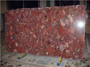 Brazil Rosso Marinace Granite Slab(good Price)