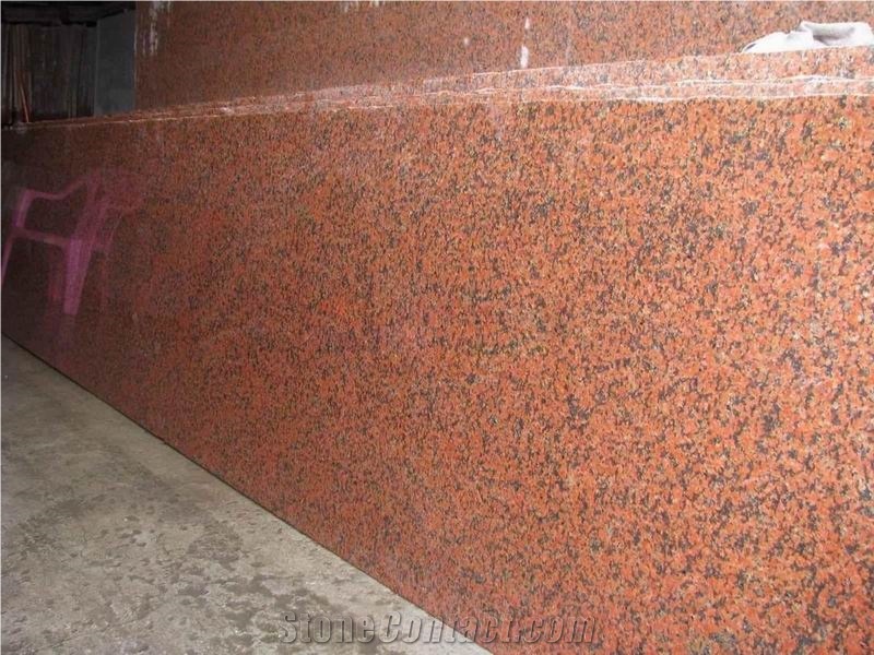 China Tianshan Red Granite Slab(own Factory)