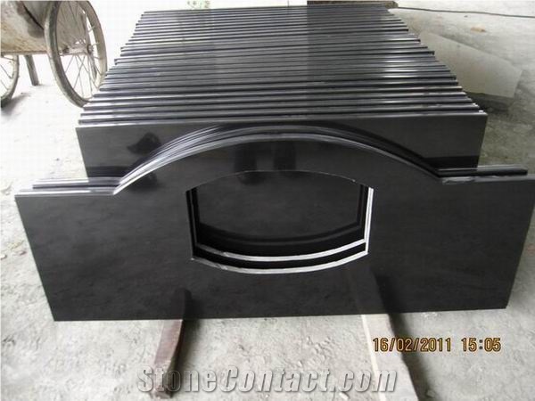 Chinese Hebei Black Granite Bath Countertop (own F